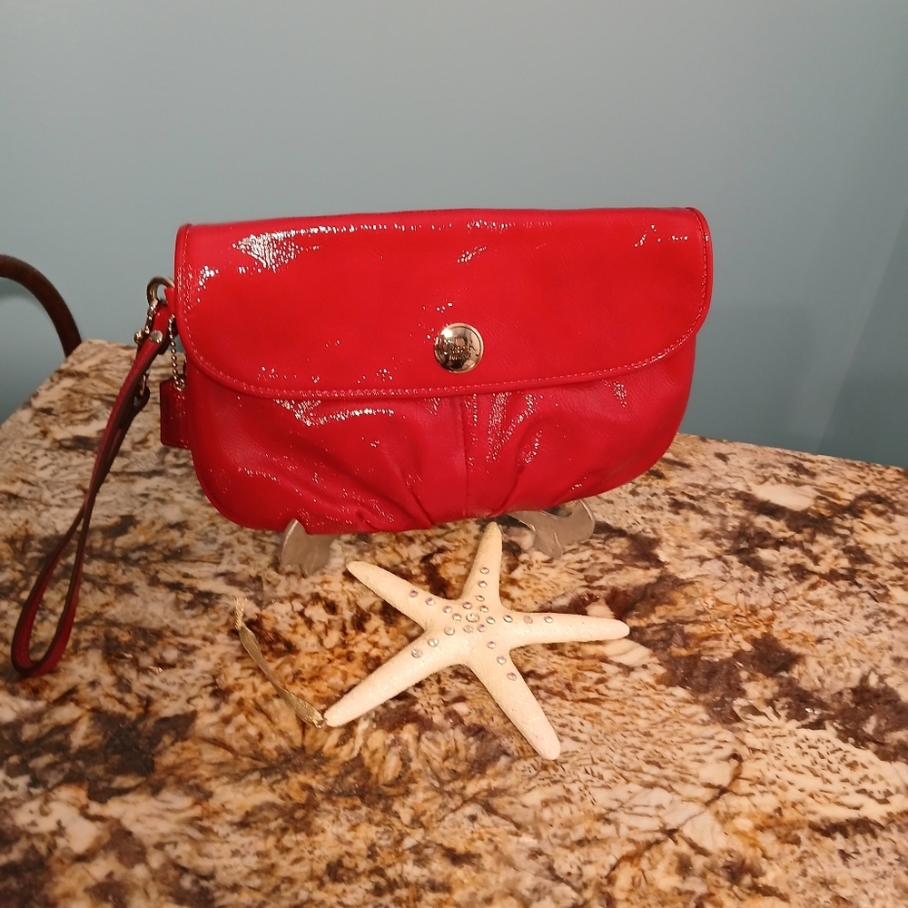 Coach Red Women's Clutch Bag